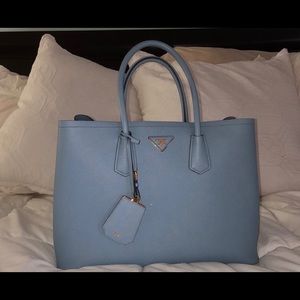 Prada baby blue Tote